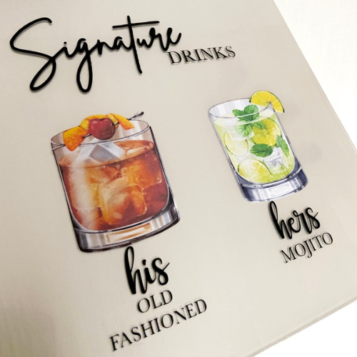 SIGNATURE DRINKS SIGN